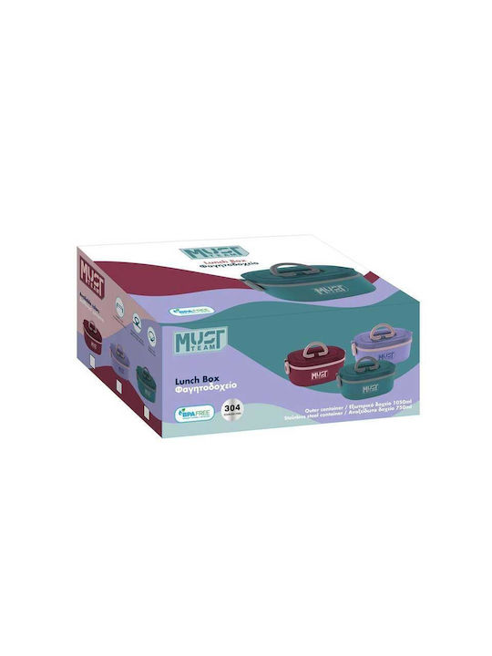 Must Team Inox Lunch Box Purple 750ml