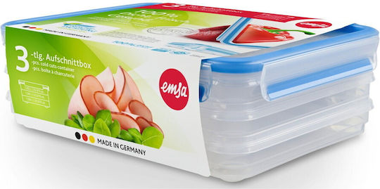 Emsa Set Lunch Boxes Blue 3 Pieces