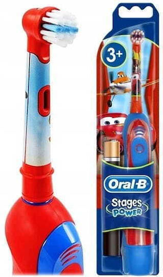 Oral-B Stages Power Elektrische Kinderzahnbürste mit Stoppuhr für 3+ Jahre Blau / Rot