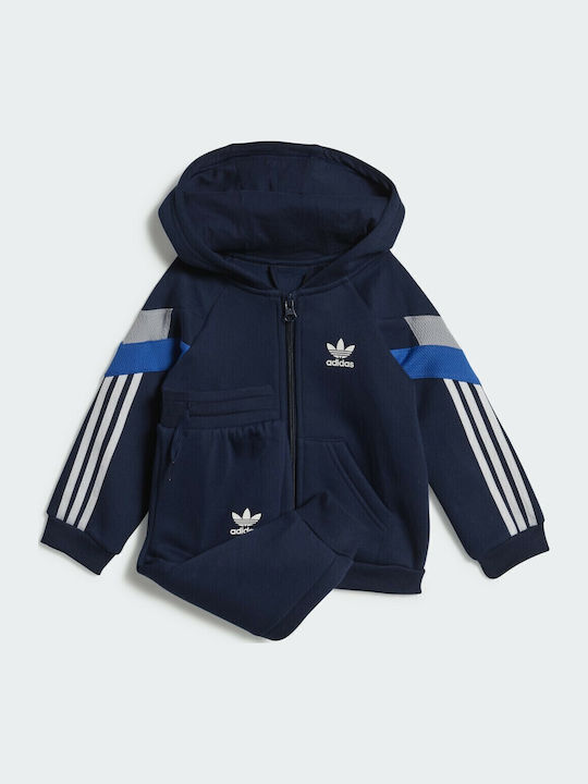 adidas Kids Sweatpants Set Navy Blue