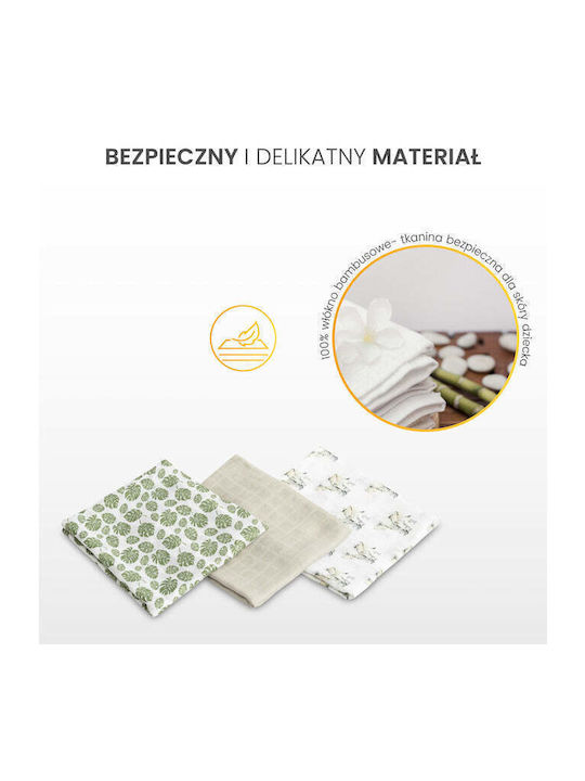 Sensillo Πάνες Αγκαλιάς Πράσινο 70x80εκ. 3τμχ