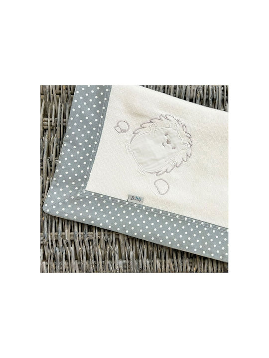 Bunny Bebe Decke zum Einwickeln Gray Gray 90x90cm.