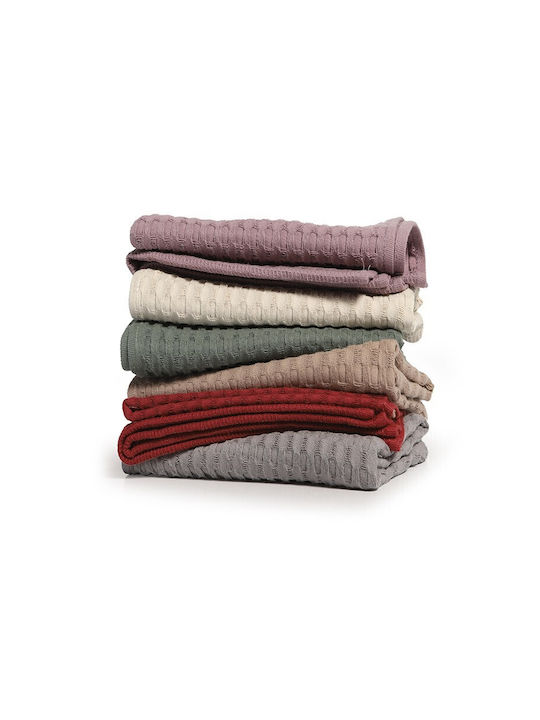 Nef-Nef Homeware Wafflow 24 Чаена кърпа в Сив Цвят 45x68см
