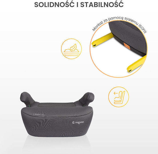 Caretero Jaguar Baby Car Seat Booster i-Size with Isofix Black