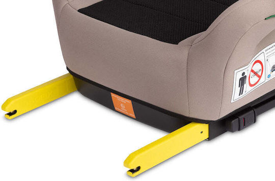 Caretero Jaguar Детско Столче за Кола Бустер i-Размер с Isofix Бежов