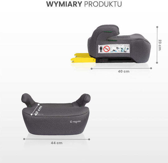 Caretero Jaguar Καθισματάκι Αυτοκινήτου Booster i-Size με Isofix Πράσινο