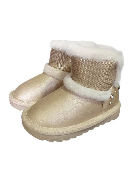 Kids Boots Gold