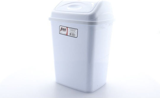 Asil Κάδος Απορριμμάτων Πλαστικός Λευκός 3.5lt Asil Κάδος Απορριμμάτων Πλαστικός Λευκός 3.5lt