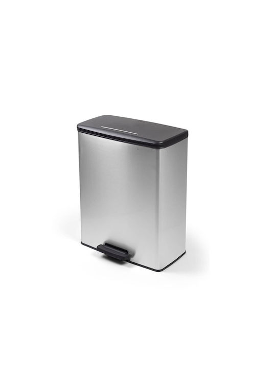 Curver Abfalleimer Abfall Metallisch mit Pedal Gray 65Es 1Stück