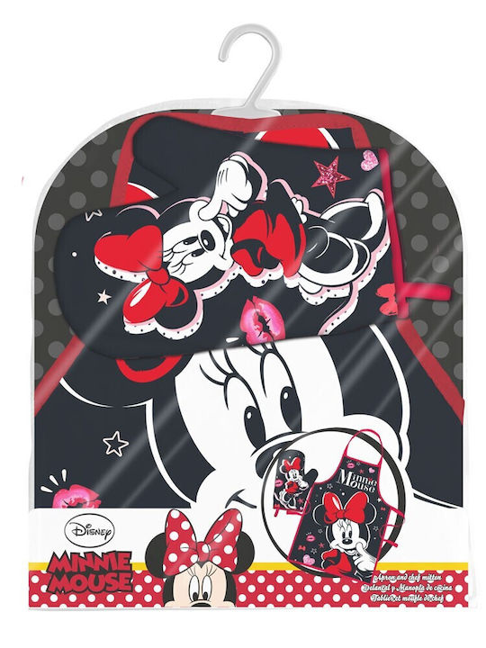Disney Minnie Smooch Kids Apron Black