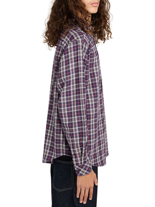 Long-sleeved Flannel Shirt Checked Graystone