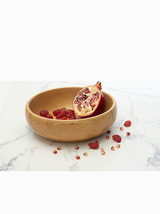Handmade Wooden Oak Salad Bowl 22x8 cm