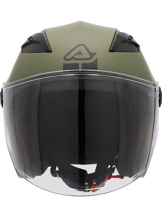 Acerbis Firstway 2.0 Verde Militar Casca Moto Jet ECE 22.06 1350gr cu Sunvisor