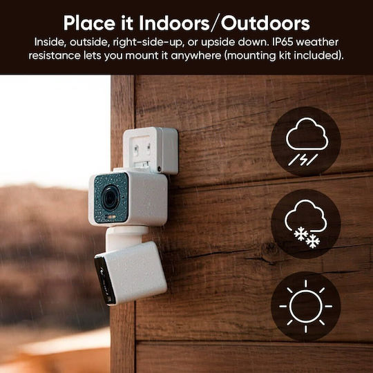 Wyze Duo Cam Pan IP Dual Surveillance Camera Wi-Fi Full HD+ 4MP Waterproof with Two-Way Communication