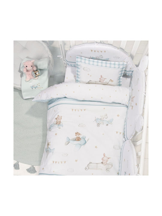 Nima Baby Duvet Cover Set With Pillowcase Multicolour 110x145cm