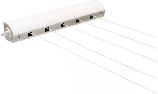 Wall Clothes Drying Rack Sliding Ropes Y7x47x42cm