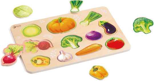 Wooden Kids Puzzle Vegetables 11pcs Classic World