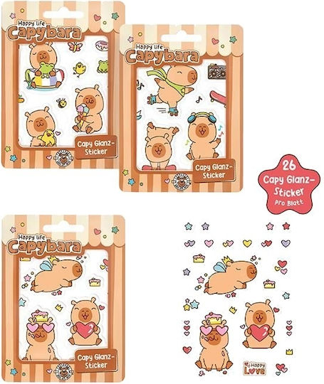 Αυτοκόλλητα Trend Happy Life Capybara 966926 26pcs