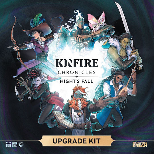 Board Game Kinfire Chronicles: Night's Fall - Upgrade Kit 14+ Years Old Incredible Dream Studios