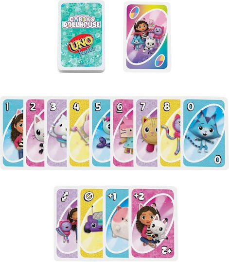 Επιτραπέζιο Παιχνίδι Uno Junior - Gabby's Dollhouse για 2-4 Παίκτες 3+ Ετών (EN) Mattel