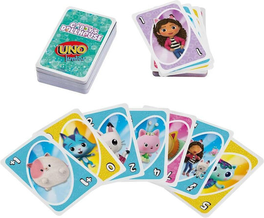 Επιτραπέζιο Παιχνίδι Uno Junior - Gabby's Dollhouse για 2-4 Παίκτες 3+ Ετών (EN) Mattel