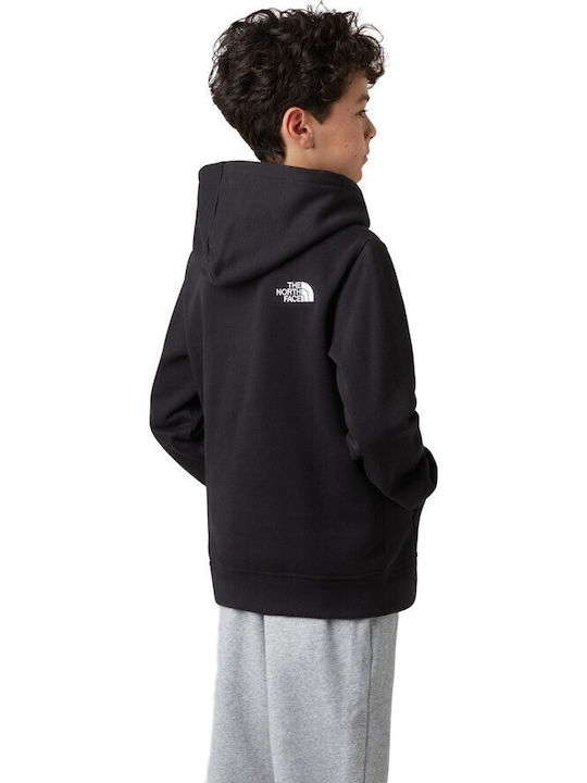 Kids Sweatshirt with Hood Black Drew Peak
