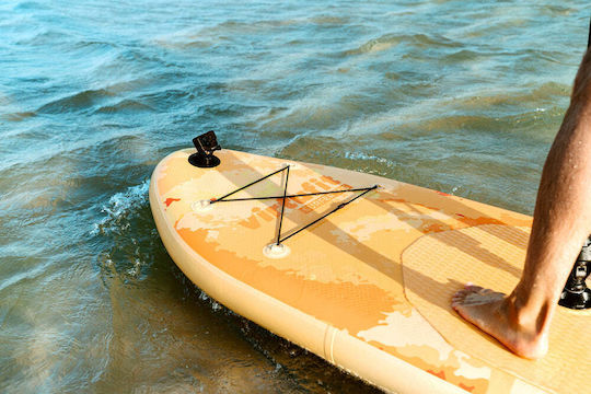 Virtufit Surfer Gonflabilă Placă SUP / Windsurf cu Lungime 3.05m Portocaliu