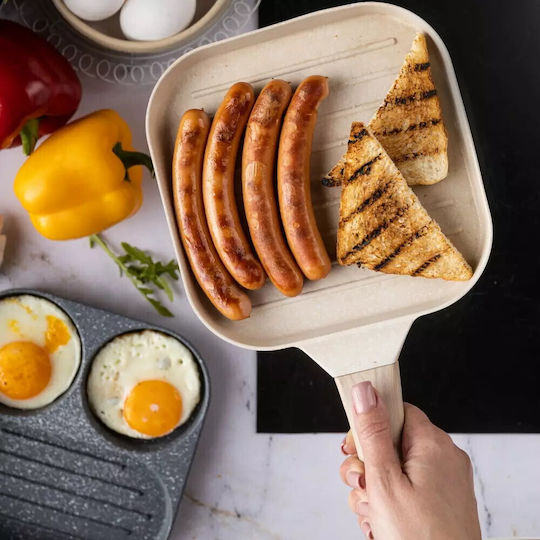 Klausberg Grill aus Druckguss-Aluminium mit Steinbeschichtung 36cm