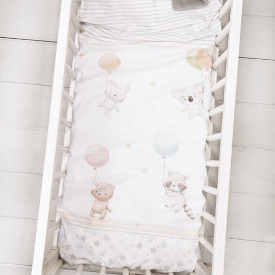 Nima Baby Sheets Set Cradle Cotton White 70x110cm