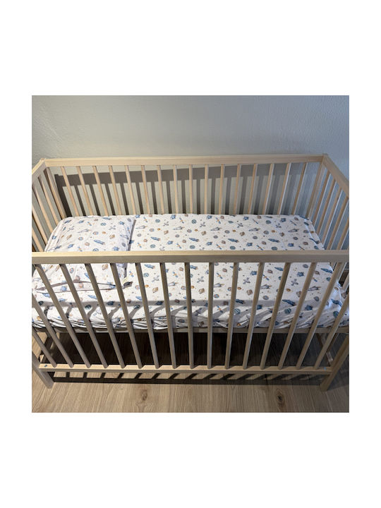 Grandes Suenos Baby Sheet Crib Cotton White 70x140cm