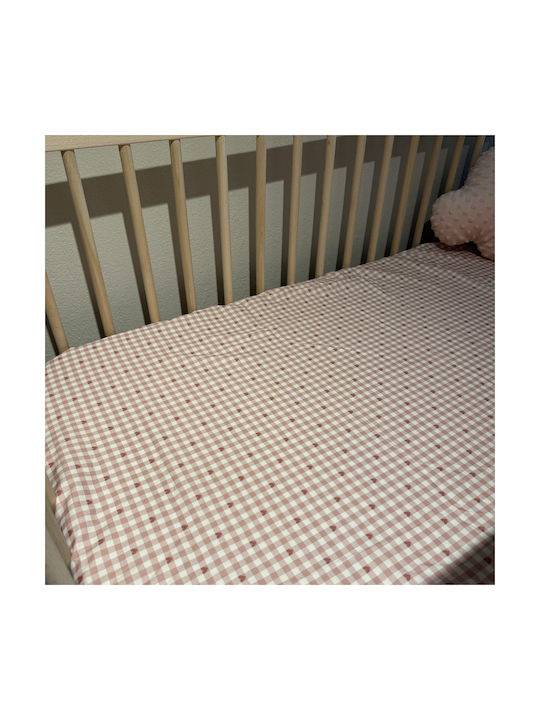 Grandes Suenos Baby Sheet Crib Cotton Pink 70x140cm