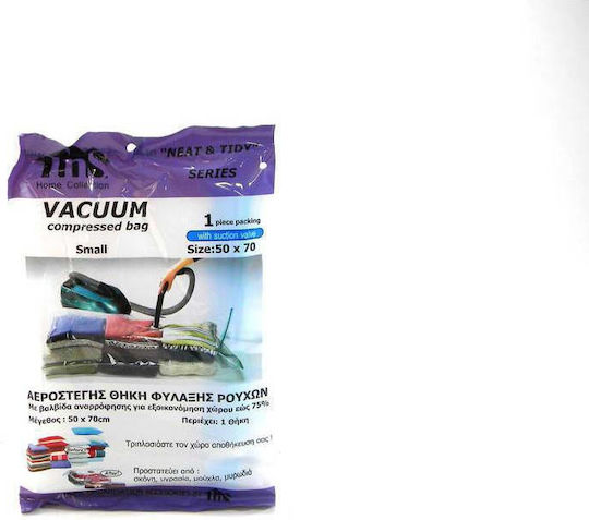 TnS Plastic Storage Bag For Clothes Airtight and with Vacuum 70x50cm 1pcs