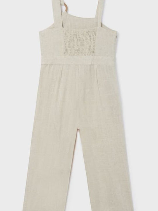 Kinder Overall Leinen Beige