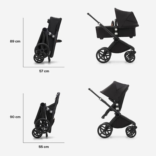 Bugaboo Fox Adjustable 2 in 1 Baby Stroller Suitable for Newborn Desert Beige 9.9kg