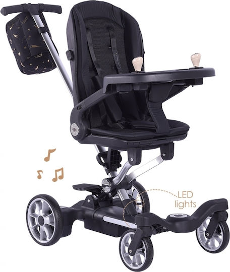 Bebe Stars Smart Ride Baby Stroller Suitable for Newborn Black