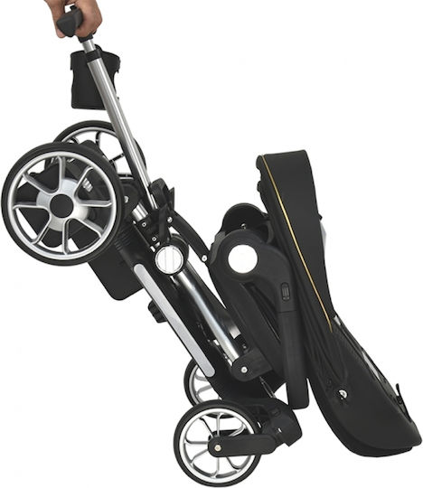 Bebe Stars Smart Ride Baby Stroller Suitable for Newborn Black