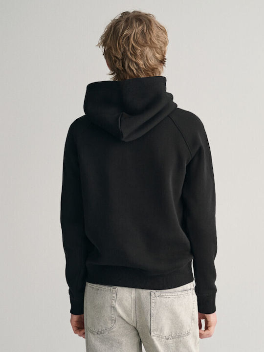 Kids Sweatshirt with Hood and Pockets Black SHIELD