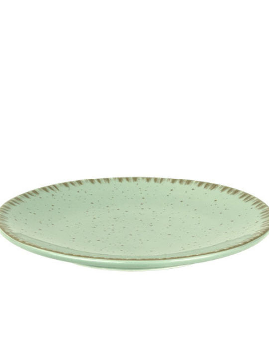 Dot Pistachio Plate Desert made of Porcelain Green with Diameter 20cm