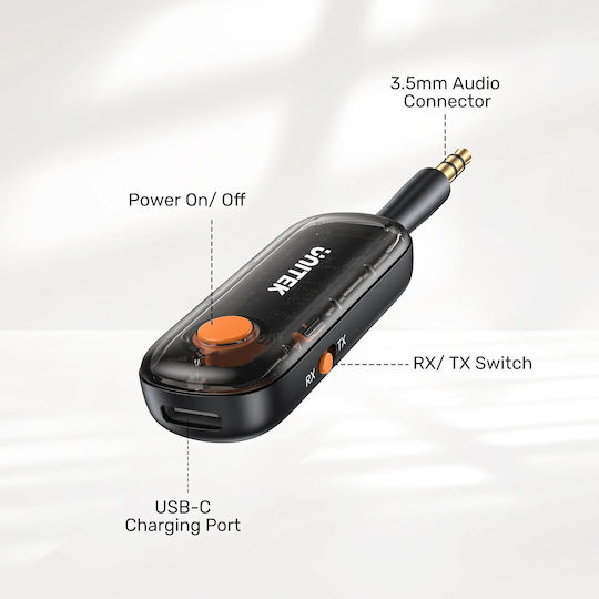 Unitek Audio 3.5mm To Bluetooth 2in1 Transmitter & Receiver B1111a