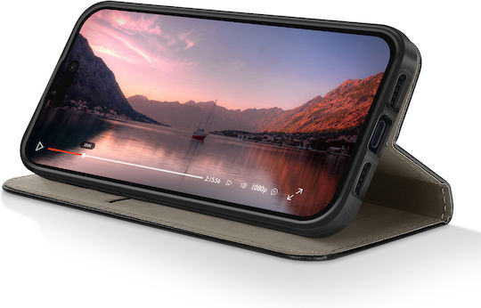 Avizar Folio Case Iphone 17 Pro Max Card Holder Video Stand Function Black
