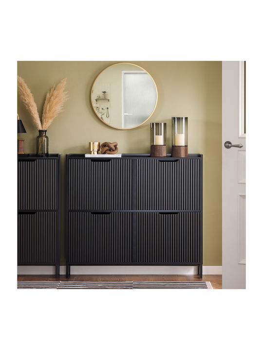Metalică Suport pentru pantofi L100xW19xH91cm