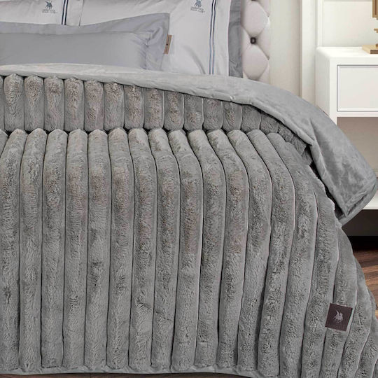 Greenwich Polo Club 3831 Κουβέρτα Γούνινη Υπέρδιπλη 220x240εκ. Taupe