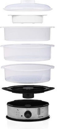 Tristar Food Steamer with 3 Steaming Decks 11lt