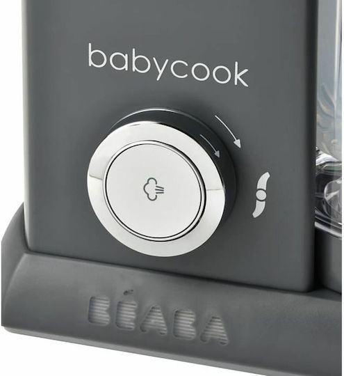 Beaba Babycook Solo Baby Food Steamer with Blender 1.1lt Dark Grey
