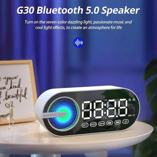 Ceas De Masă Digital Led Din Plastic Cu Ceas Deșteptător Și Radio Negru FOX385135