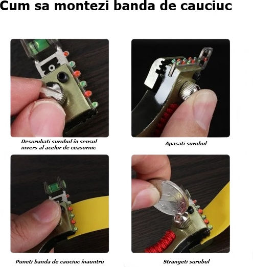 Pachet Laser Praștie 100 Bile Metalice Linie Roșie 12 Cm Metal