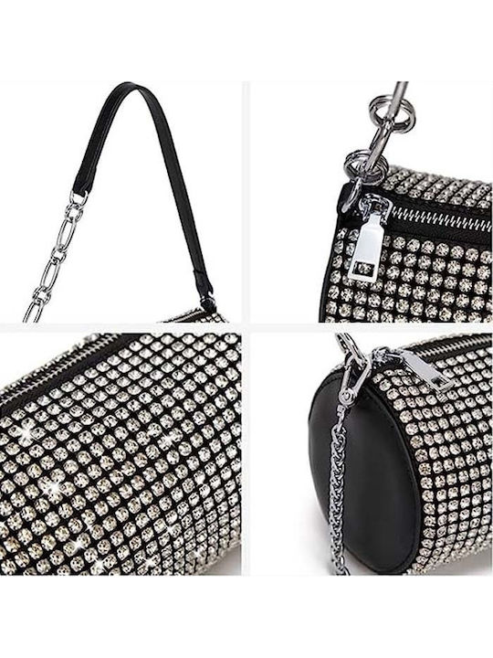 Glam Τσαντάκι Strass Modernity Black