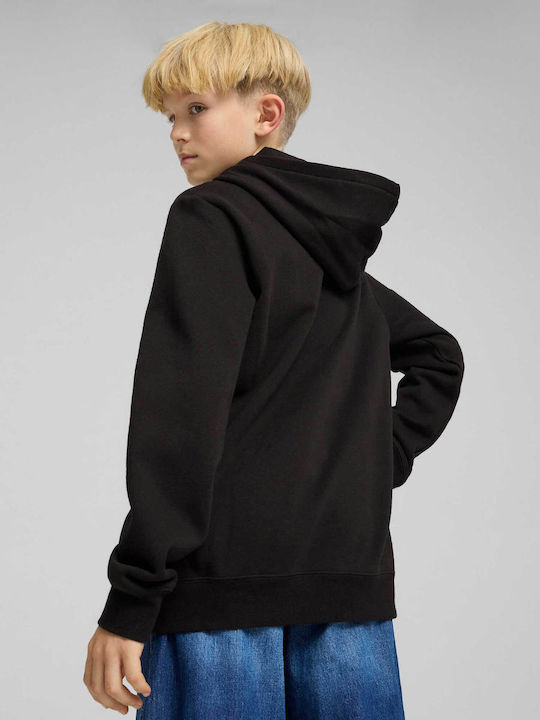 Polar Bluze și Hanorace Pentru Copii Cu Glugă și Buzunare Black Hoodie Fl
