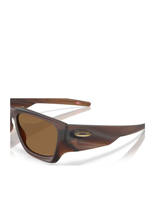 Oakley Instagator Мъжки Слънчеви Очила с Кафява Пластмасова Рамка и Кафяви Стъкла OO9514-07