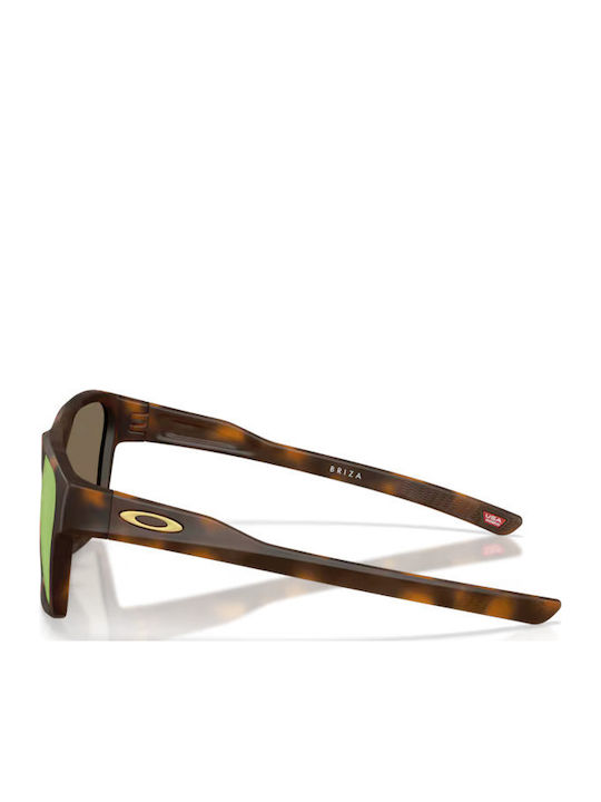 Oakley Herren Sonnenbrille mit Braun Schildkröte Kunststoff Gestell und Rosa Spiegel Linse OO9497-06